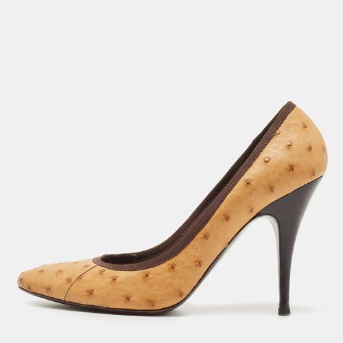 Ostrich Leather Round Toe Pumps Size 39.5 - Giuseppe Zanotti - Modalova