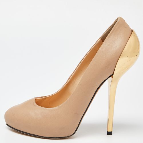 Giuseppe Zanotti Beige Leather Round Top Pumps Size 36 - Giuseppe Zanotti - Modalova