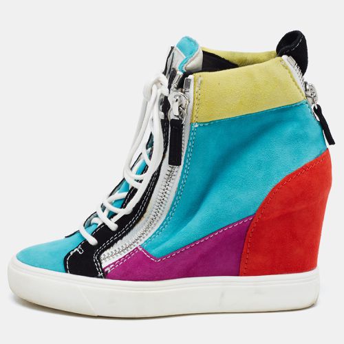 Giuseppe Zanotti Multicolor Suede High Top Sneakers Size 35 - Giuseppe Zanotti - Modalova