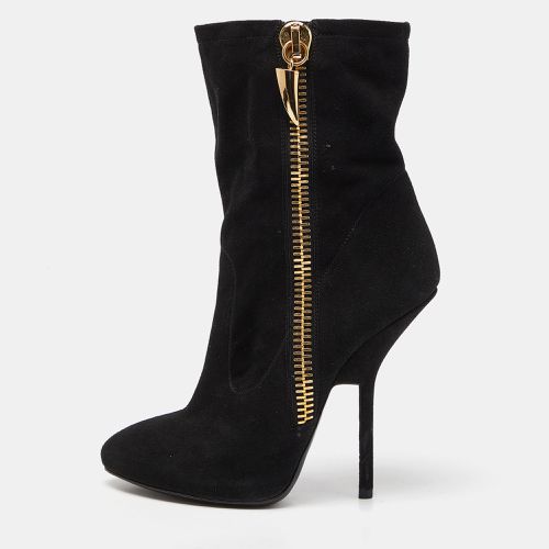 Giuseppe Zanotti Black Suede Ankle Booties Size 38 - Giuseppe Zanotti - Modalova