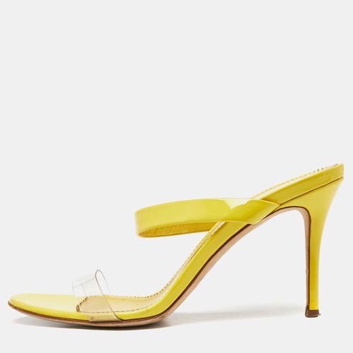 Giuseppe Zanotti Yellow Patent Leather Slide Sandals Size 39 - Giuseppe Zanotti - Modalova