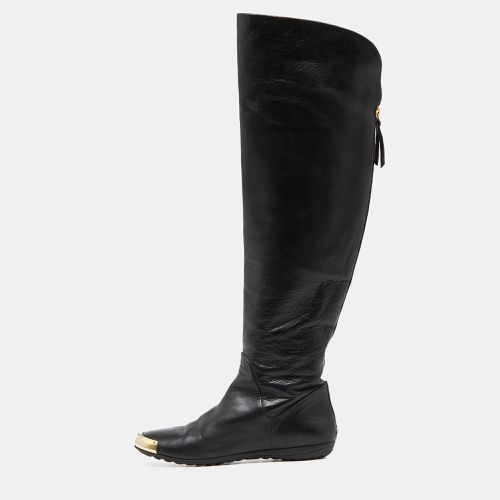 Giuseppe Zanotti Black Leather Over The Knee Length Boots Size 39 - Giuseppe Zanotti - Modalova