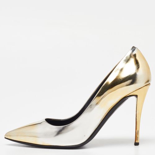 Giuseppe Zanotti Gold/Silver Leather Pointed Toe Pumps Size 35 - Giuseppe Zanotti - Modalova