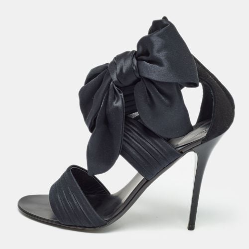 Satin and Suede Ankle Strap Sandals Size 37 - Giuseppe Zanotti - Modalova