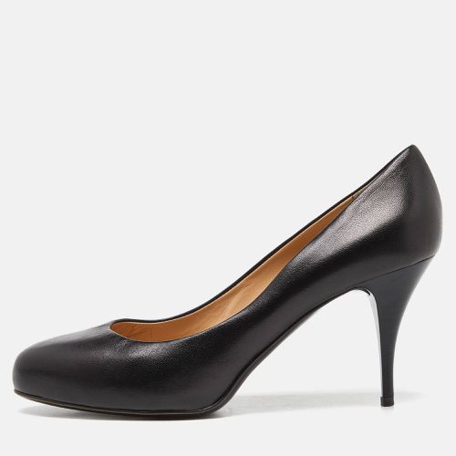 Giuseppe Zanotti Black Leather Round Toe Pumps Size 39 - Giuseppe Zanotti - Modalova