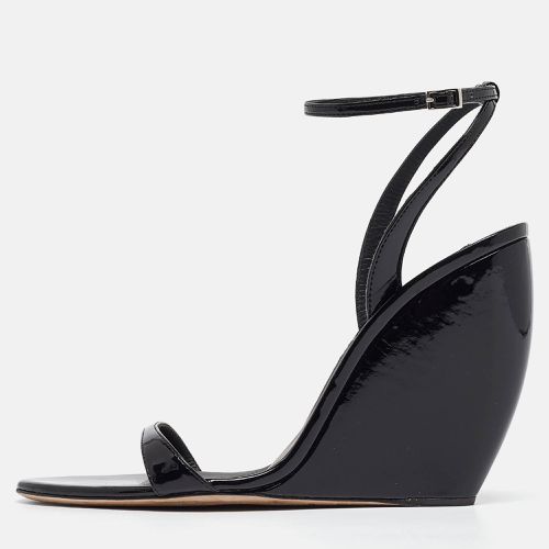 Giuseppe Zanotti Black Patent Leather Ginnyfer Wedge Sandals Size 40 - Giuseppe Zanotti - Modalova