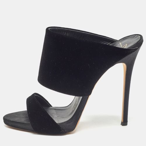 Giuseppe Zanotti Black Velvet Andrea Sandals Size 37.5 - Giuseppe Zanotti - Modalova