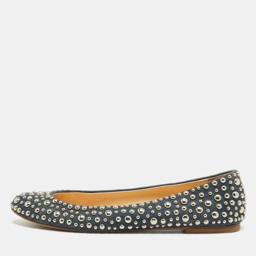 Giuseppe Zanotti Blue Denim Embellished Ballet Flats Size 39 - Giuseppe Zanotti - Modalova