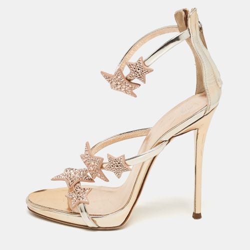 Giuseppe Zanotti Rose Gold Leather Harmony Star Sandals Size 37 - Giuseppe Zanotti - Modalova