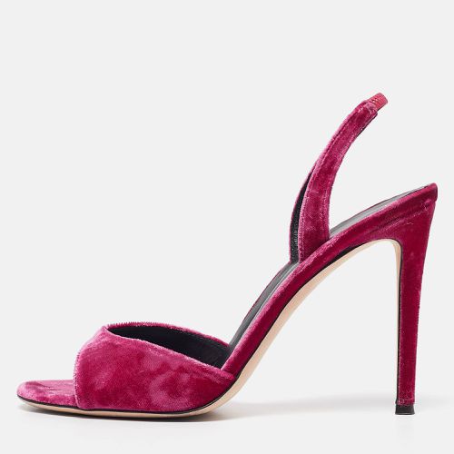 Giuseppe Zanotti Purple Velvet Nostyle Ankle Strap Sandals Size 39 - Giuseppe Zanotti - Modalova