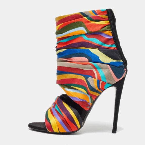 Giuseppe Zanotti Multicolor Satin Open Toe Sandals Size 36 - Giuseppe Zanotti - Modalova