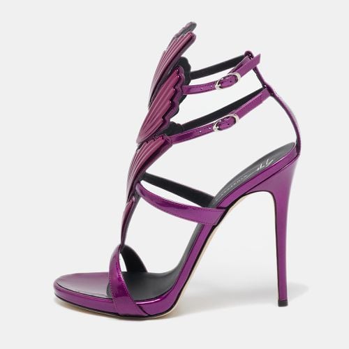 Giuseppe Zanotti Purple Patent Leather Cruel Ankle Strap Sandals Size 40 - Giuseppe Zanotti - Modalova