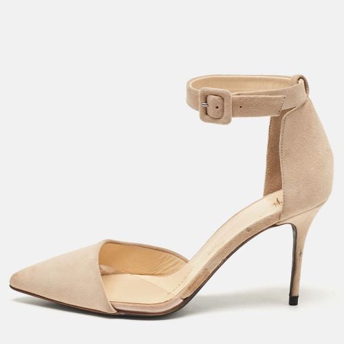 Giuseppe Zanotti Beige Suede and PVC Ankle Strap Pumps Size 36.5 - Giuseppe Zanotti - Modalova