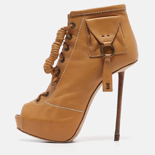 Giuseppe Zanotti Brown Leather Booties Size 36 - Giuseppe Zanotti - Modalova