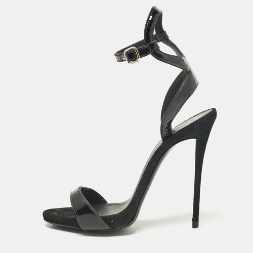 Giuseppe Zanotti Black Patent Leather Ankle Strap Sandals Size 39 - Giuseppe Zanotti - Modalova