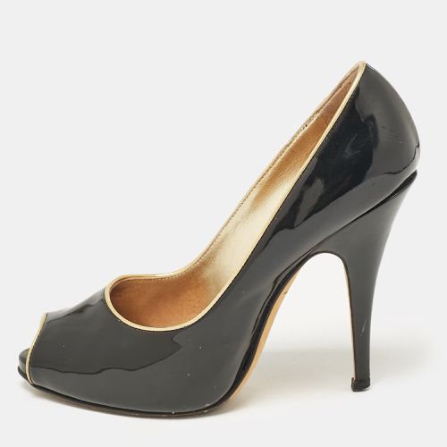 Giuseppe Zanotti Black Patent Leather Peep Toe Pumps Size 37 - Giuseppe Zanotti - Modalova