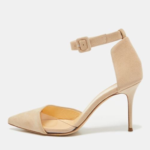 Giuseppe Zanotti Beige Suede and PVC Ankle Strap Pumps Size 36 - Giuseppe Zanotti - Modalova