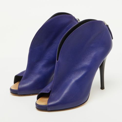 Leather Peep Toe Ankle Booties Size 36 - Giuseppe Zanotti - Modalova