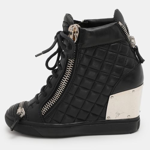 Quilted Leather Lorenz Wedge Sneakers Size 37 - Giuseppe Zanotti - Modalova