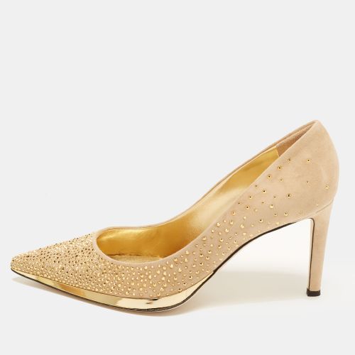 Virgyn Size 40 Suede Crystal Embellished Pumps - Giuseppe Zanotti - Modalova