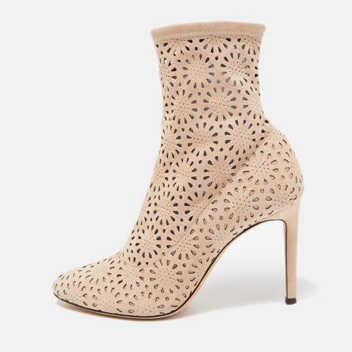 Giuseppe Zanotti Beige Suede Ankle Boots Size 38 - Giuseppe Zanotti - Modalova