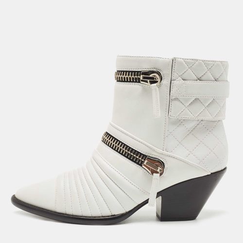 Giuseppe Zanotti White Leather Olinda Ankle Boots Size 39 - Giuseppe Zanotti - Modalova