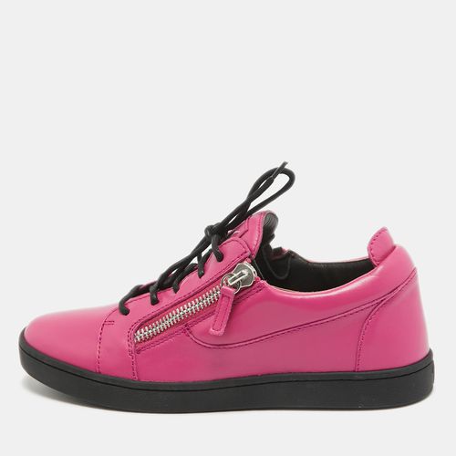 Giuseppe Zanotti Pink Leather Dona Low Top Sneakers Size 39 - Giuseppe Zanotti - Modalova