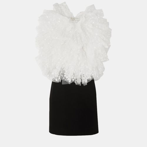 Givenchy White/Black Tulle & Crepe Mini Dress L (FR 40) - Givenchy - Modalova