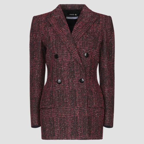 Givenchy Red Tweed Double Breasted Coat L (FR 40) - Givenchy - Modalova