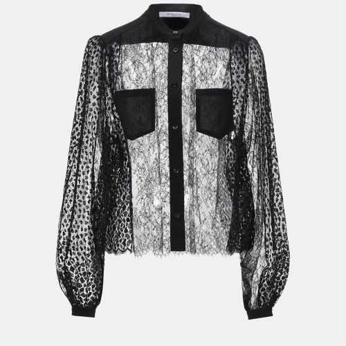 Givenchy Black Floral Lace Shirt M (FR 38) - Givenchy - Modalova