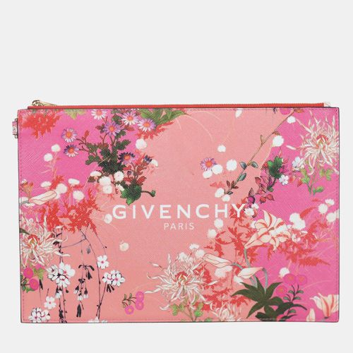 Givenchy Medium Iconic Floral Print Coated Canvas Pouch - Givenchy - Modalova