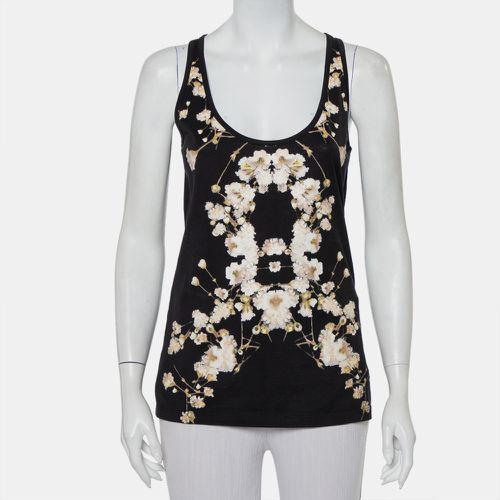 Givenchy Black Cotton Floral Printed Tank Top S - Givenchy - Modalova