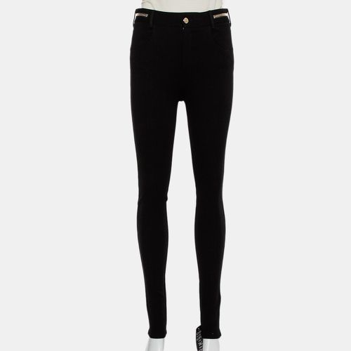 Givenchy Black Knit Zip Detail Leggings M - Givenchy - Modalova