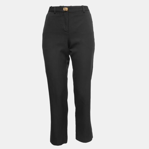 Givenchy Black Wool Lock Cropped Trousers S - Givenchy - Modalova