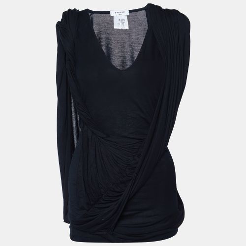 Givenchy Black Jersey Draped Sleeveless Top S - Givenchy - Modalova