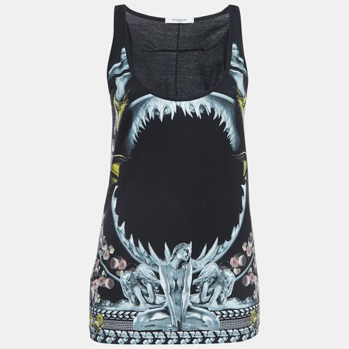 Givenchy Black Print Cotton Knit Tank Top S - Givenchy - Modalova