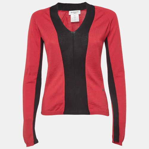 Givenchy Red/Black Jersey Colorblock Sweatshirt S - Givenchy - Modalova