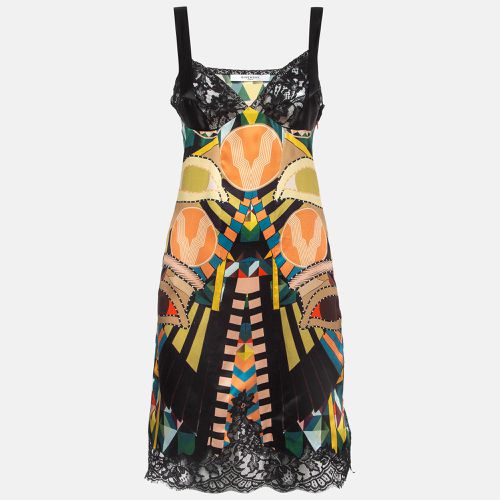 Givenchy Multicolor Printed Lace Trim Satin Slip Dress M - Givenchy - Modalova