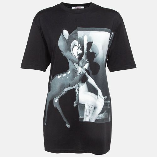 Givenchy Black Bambi Print Cotton Oversized T-Shirt S - Givenchy - Modalova