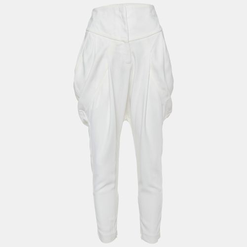 Givenchy Off-White Crepe High Waist Tapered Leg Pants M - Givenchy - Modalova