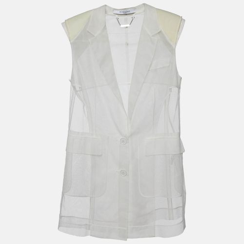 Givenchy White Mesh Sleeveless Jacket S - Givenchy - Modalova