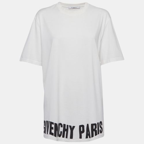 Givenchy White Cotton Logo Printed Crew Neck T-Shirt M - Givenchy - Modalova