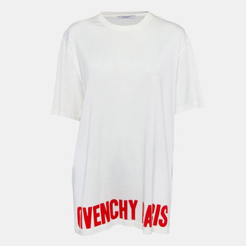 Givenchy White Logo Print Jersey T-Shirt M - Givenchy - Modalova