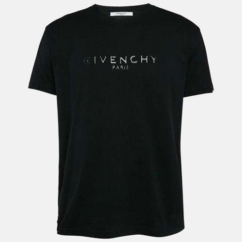 Givenchy Black Logo Print Cotton Crew Neck T-Shirt S - Givenchy - Modalova