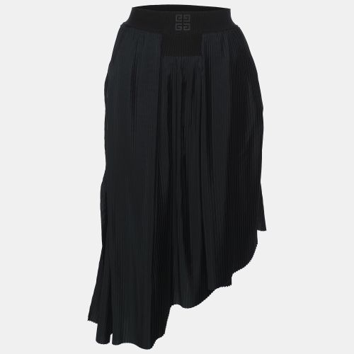 Givenchy Black Polyester Pleated Asymmetric Midi Skirt S - Givenchy - Modalova