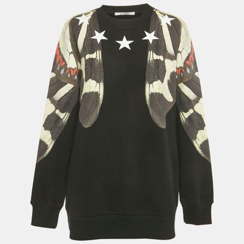 Givenchy Black Butterfly Print Cotton Sweatshirt M - Givenchy - Modalova