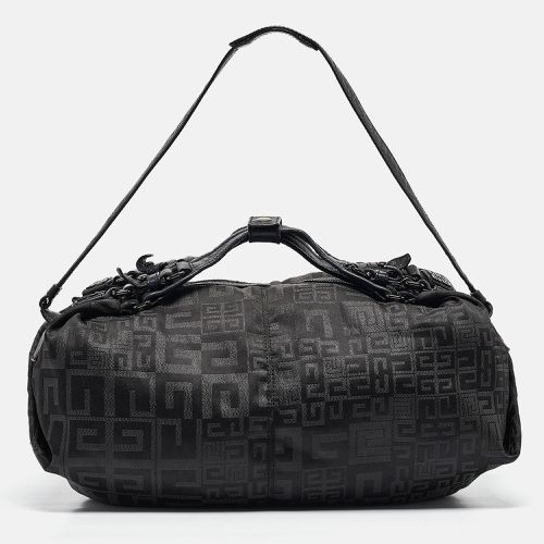 Givenchy Black Signature Nylon and Leather Hobo - Givenchy - Modalova