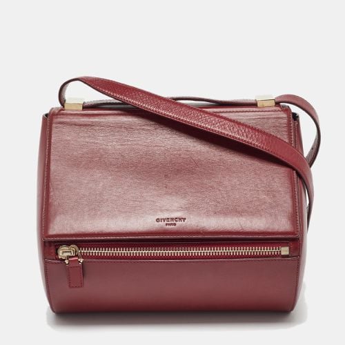 Givenchy Burgundy Leather Medium Pandora Box Bag - Givenchy - Modalova