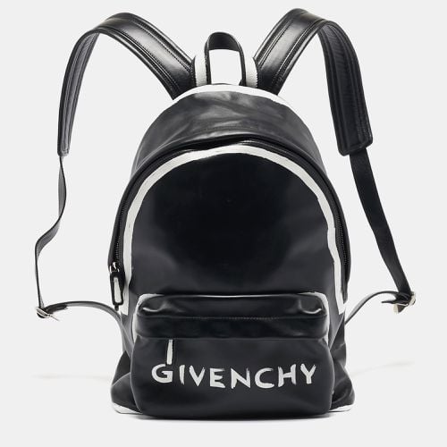 Givenchy Black Leather Graffiti Backpack - Givenchy - Modalova