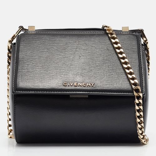 Givenchy Black Leather Mini Pandora Box Crossbody Bag - Givenchy - Modalova